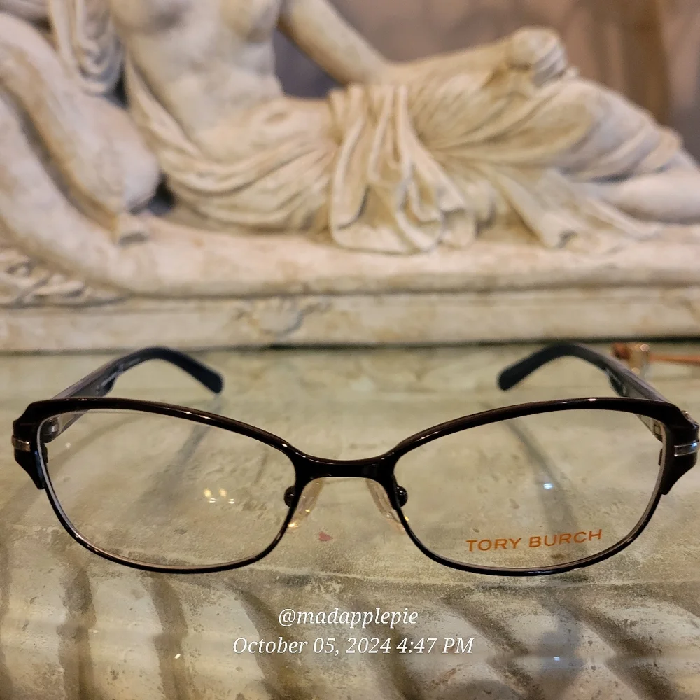 Tory Burch Logo Glasses Frame Only Designer Celebrity #112